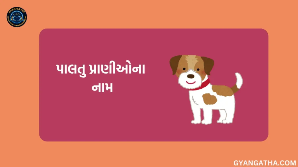 પાલતુ પ્રાણીઓ ના નામ