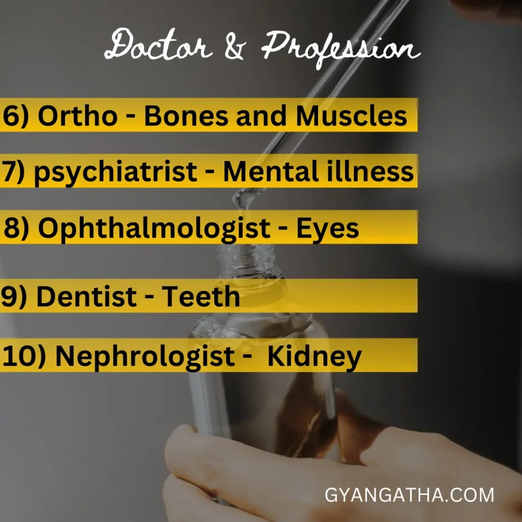 Doctor & Profession (Part-2)