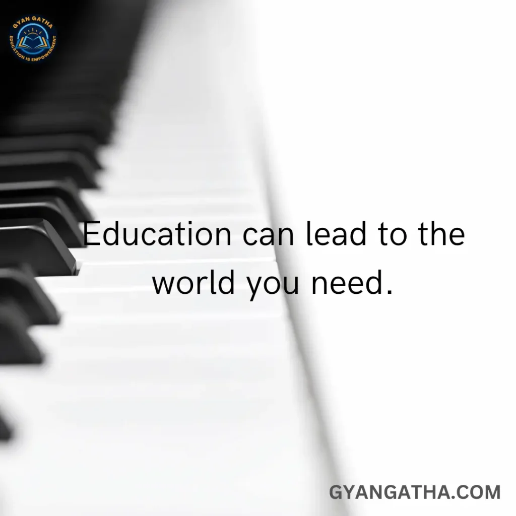 Education can lead to the world you need.