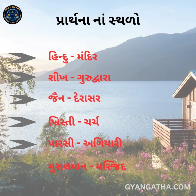 પ્રાર્થના નાં સ્થળો