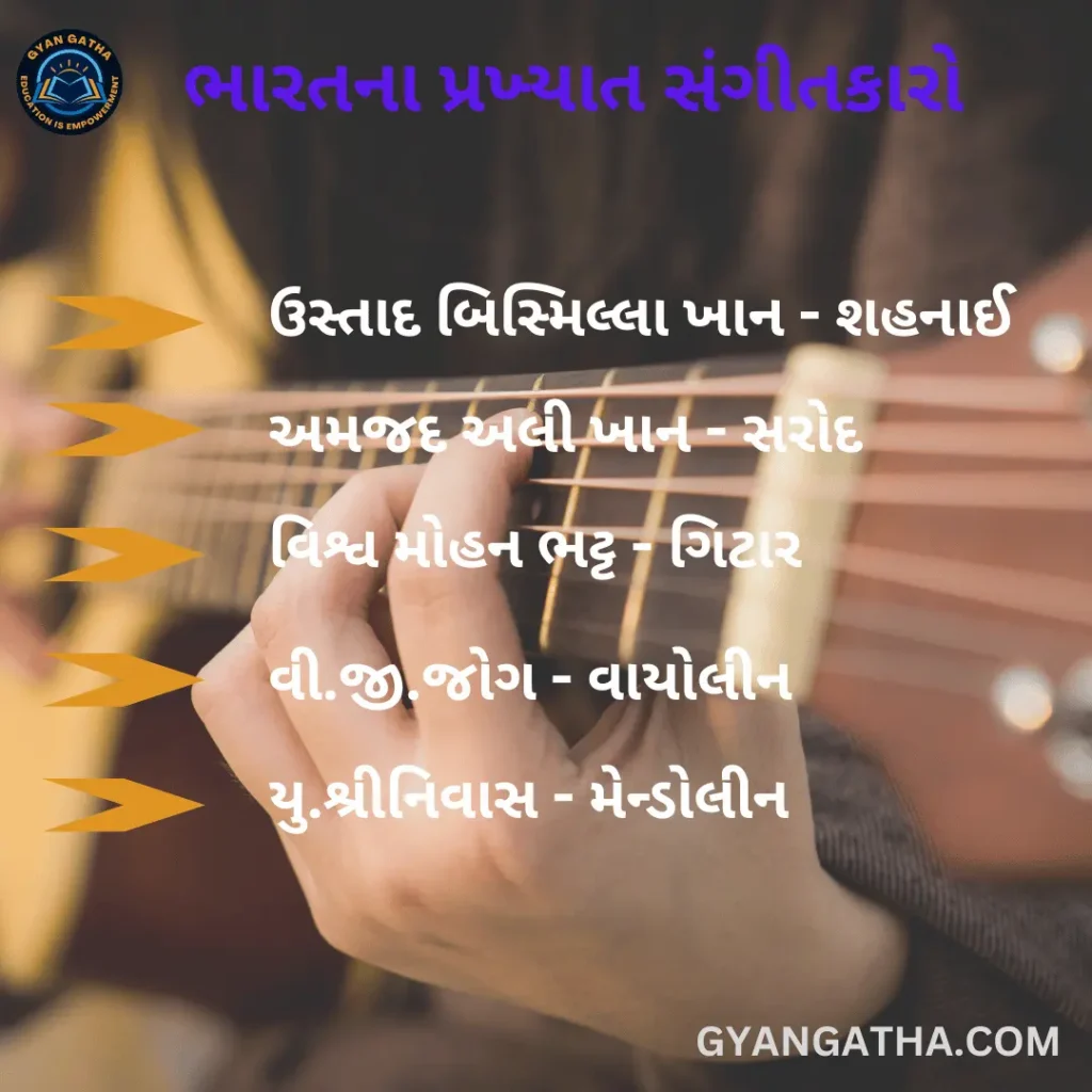 ભારતના પ્રખ્યાત સંગીતકારો
