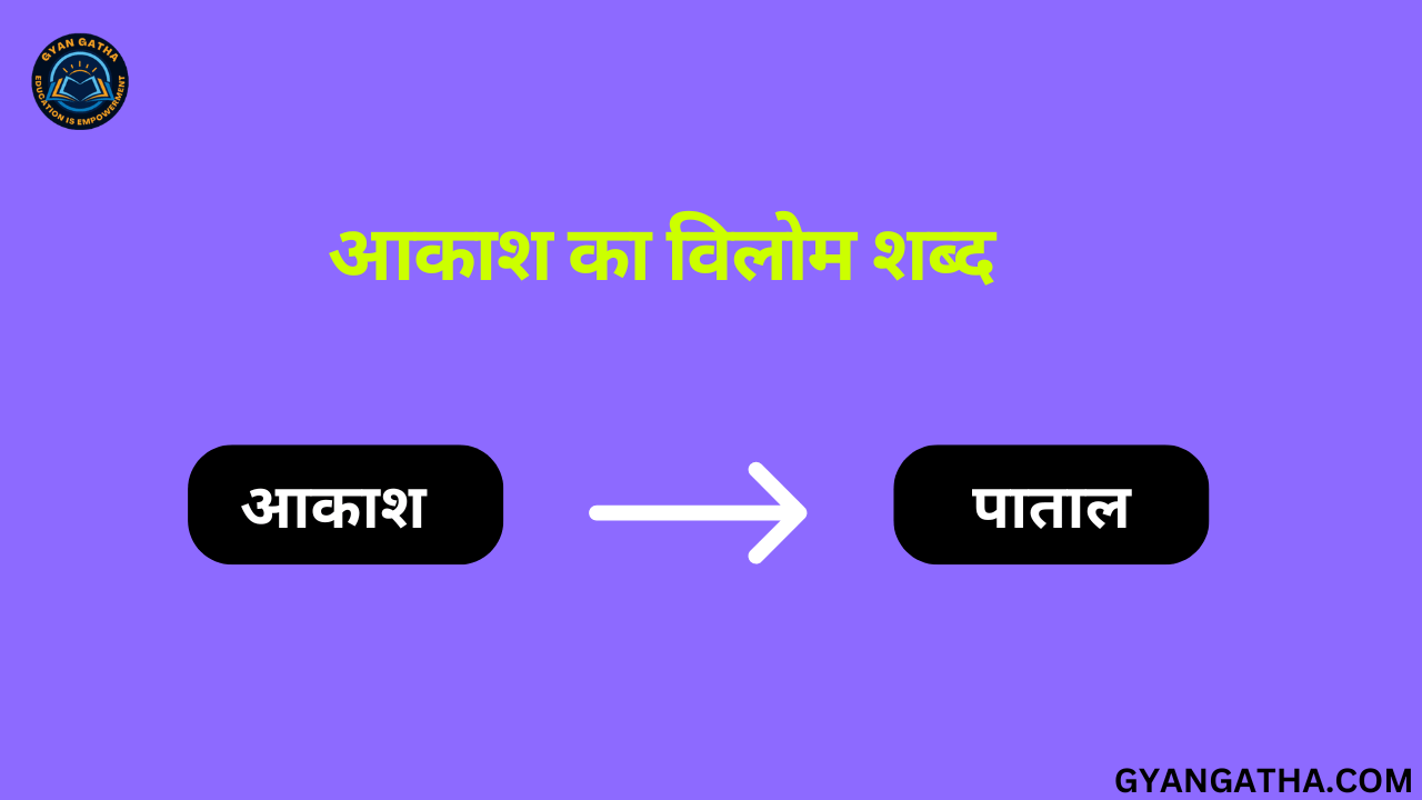 आकाश का विलोम शब्द