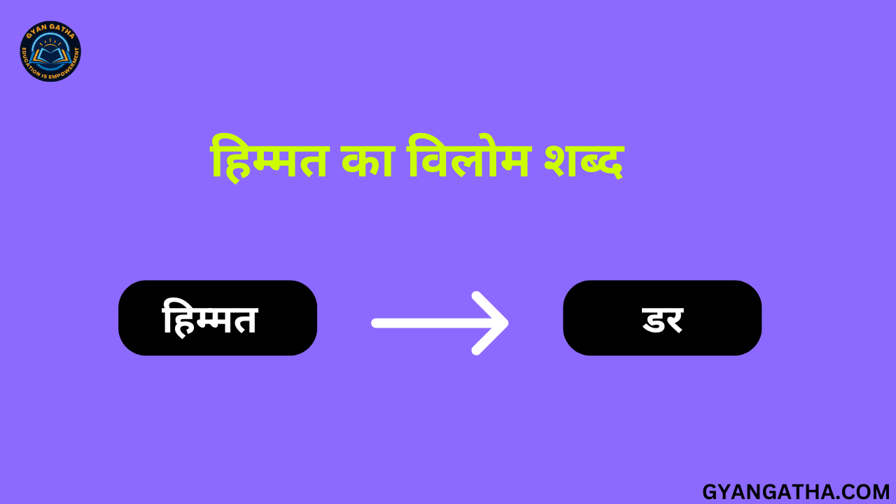 हिम्मत का विलोम शब्द