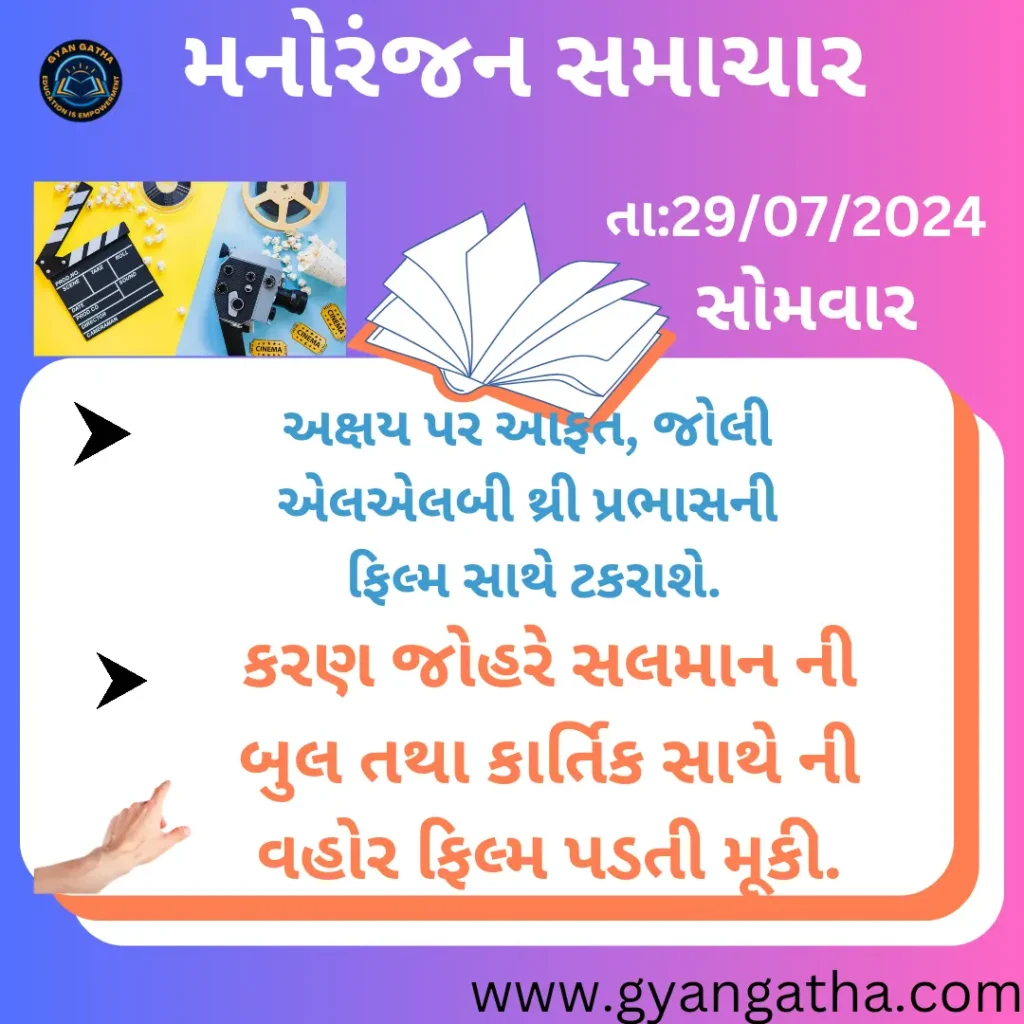 આજના સમાચાર