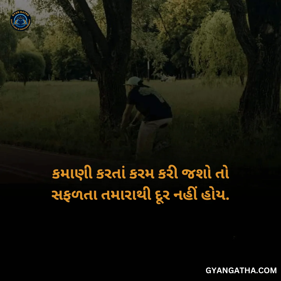 કમાણી કરતાં કરમ કરી જશો તો સફળતા તમારાથી દૂર નહીં હોય.