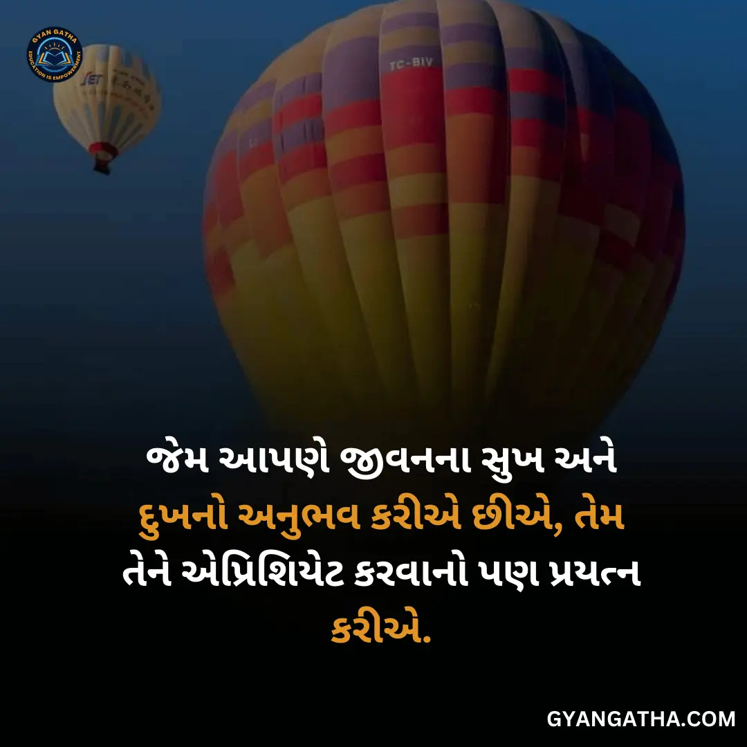 જેમ આપણે જીવનના સુખ અને દુખનો અનુભવ કરીએ છીએ, તેમ તેને એપ્રિશિયેટ કરવાનો પણ પ્રયત્ન કરીએ