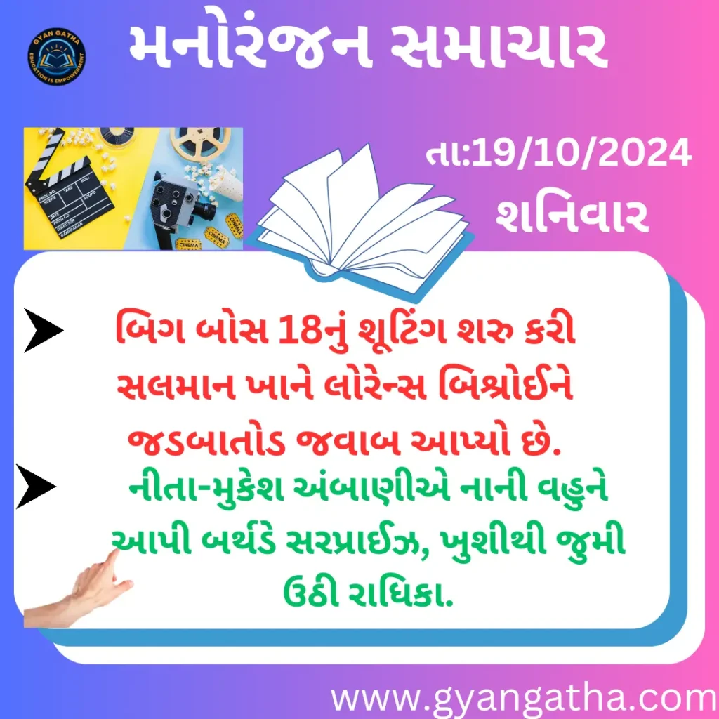 આજના સમાચાર