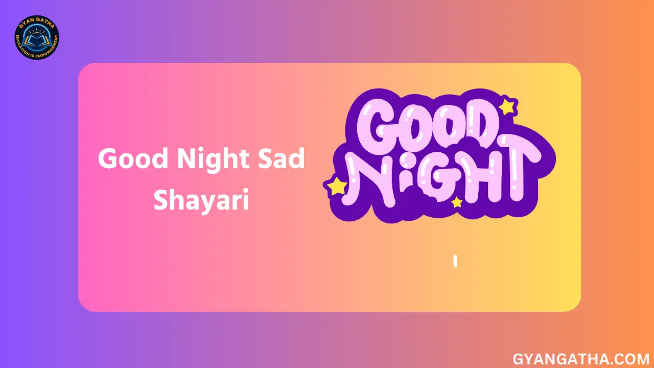 Good Night Sad Shayari