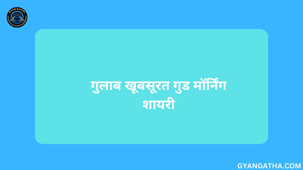 गुलाब खूबसूरत गुड मॉर्निंग शायरी