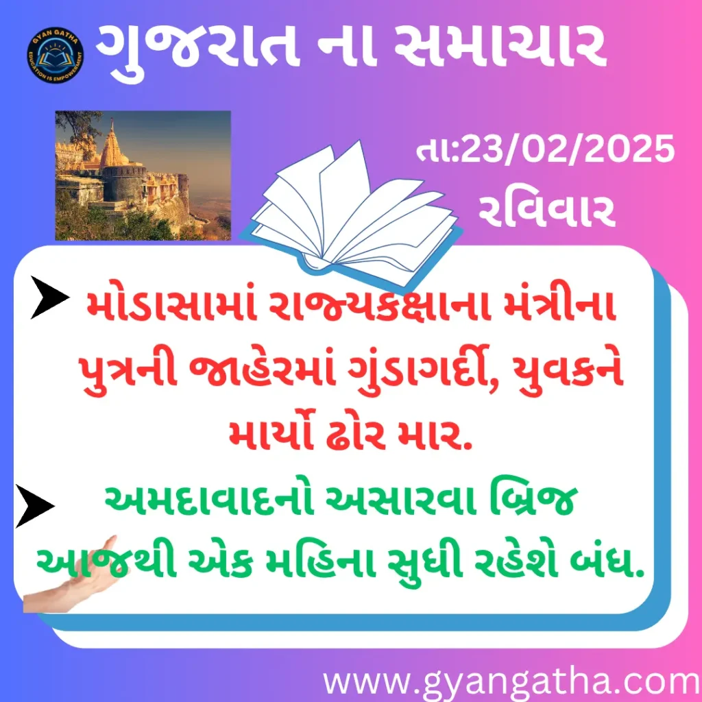 આજના સમાચાર